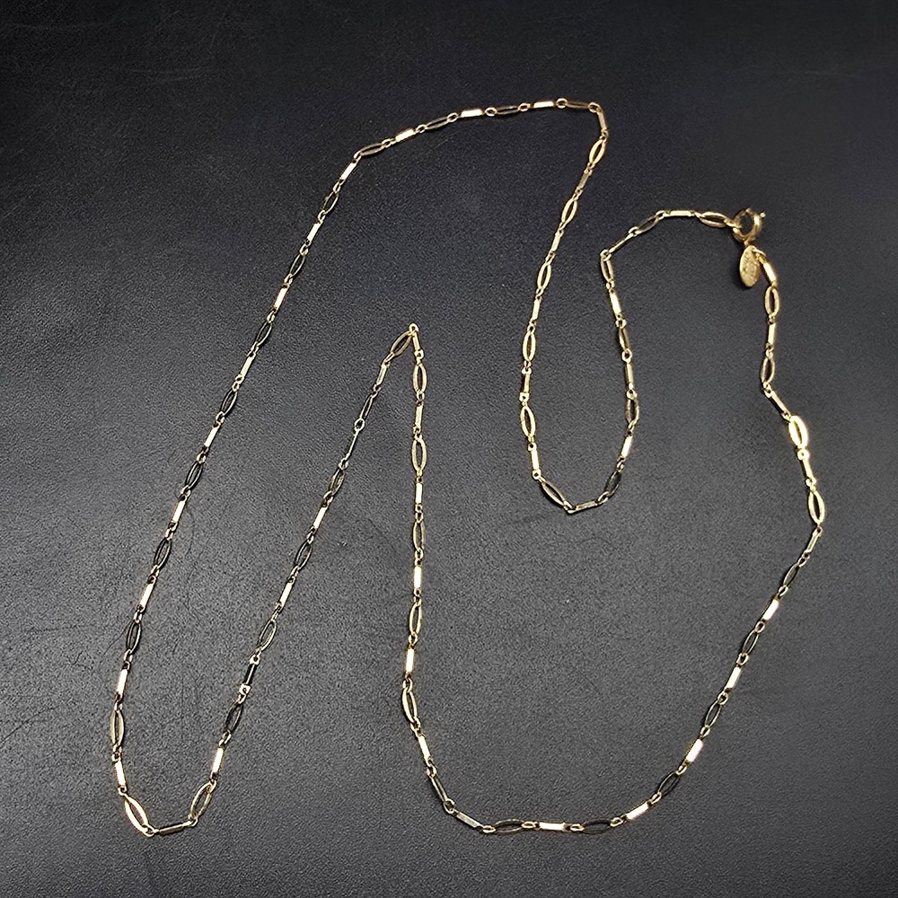 Park Lane Gold Tone Chain Necklace Dainty Thin Delicate Vintage Jewelry